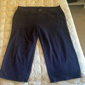 In Search of TALBOTS Size X Navy Blue Crops Cotton Modal Spandex